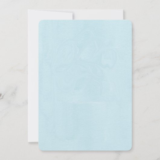 エレファントボーイ甘い小さなピーナッツ赤ちゃんシャワー 招待状 (裏面)