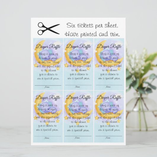 エレファントボーイ甘い赤ちゃんシャワーおむつラッフル 招待状 (スタンド正面)