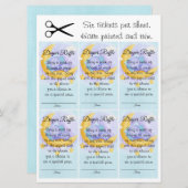 エレファントボーイ甘い赤ちゃんシャワーおむつラッフル 招待状 (正面/裏面)