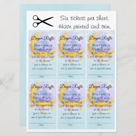 エレファントボーイ甘い赤ちゃんシャワーおむつラッフル 招待状 (正面/裏面)