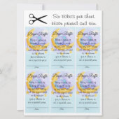 エレファントボーイ甘い赤ちゃんシャワーおむつラッフル 招待状 (正面)