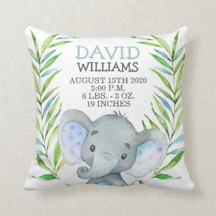 エレファントボーイ誕生スタッツジャングルサファリ子供部屋 クッション