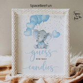 エレファントボーイ赤ちゃんシャワーサファリエレファントポスター ポスター