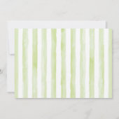 エレファントボーイ赤ちゃんシャワー招待ブルーとグリーン 招待状 (裏面)