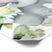 エレファントボーイ赤ちゃんシャワー歓迎サイン ポスター (角)