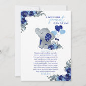 エレファントボーイ赤ちゃんシャワー サンキューカード (正面)