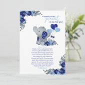 エレファントボーイ赤ちゃんシャワー サンキューカード (スタンド正面)