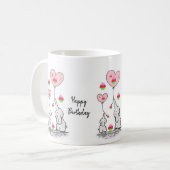 エレファントマグハッピーバースデーマグ コーヒーマグカップ (正面左)