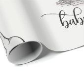 エレファントママ&ベビージャワーグレー黄色 ラッピングペーパー (ロールコーナー)