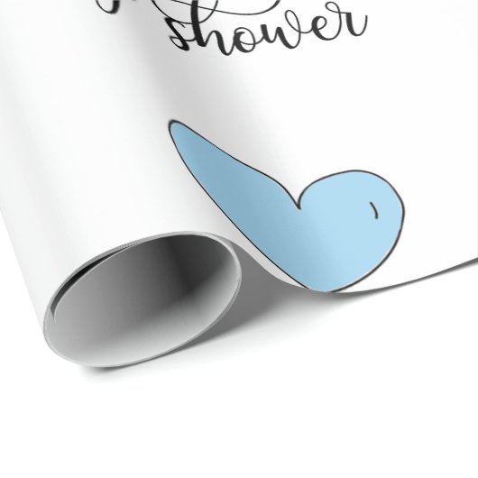 エレファントママ&ベビージャワーブルーグレーホワイトボーイ ラッピングペーパー (ロールコーナー)