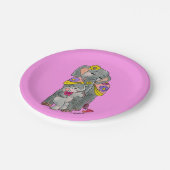 エレファントママ&ベビーパーティープレート ペーパープレート (アングル)