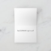 エレファントママ&ベビー- Trustest Love カード (内部)