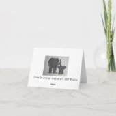 エレファントママ&ベビー- Trustest Love カード (裏面)