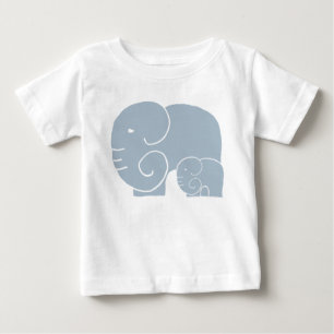 エレファントマム&ベビーテシルト ベビーTシャツ