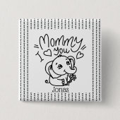 エレファントムーム&メマザーズデイカスタム 缶バッジ (正面)