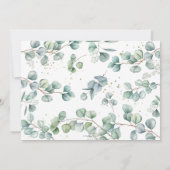 エレファントユーカリプトゥスグリーンリーボーイ誕生日写真 招待状 (裏面)