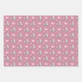 エレファントラブデザインラッピング紙シート ラッピングペーパーシート (正面3)