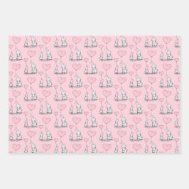 エレファントラブデザインラッピング紙シート ラッピングペーパーシート