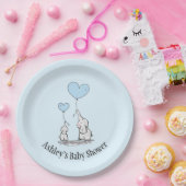 エレファントラブデザイン ペーパープレート (パーティー)