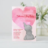 エレファントラブバレンタインデーパーティの招待状 招待状 (スタンド正面)