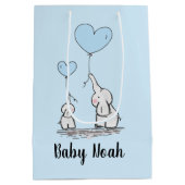 エレファントラブ抱き枕 ミディアムペーパーバッグ (裏面)