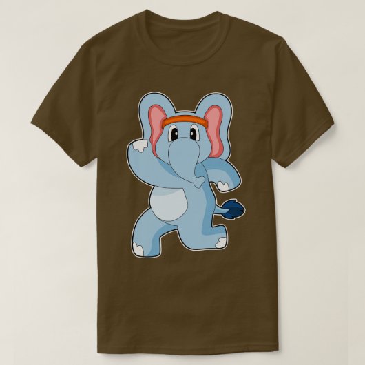 エレファントランナランニングーズ Tシャツ (デザイン正面)