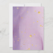 エレファントリトルスターウォーター色ベビーシャワー 招待状 (裏面)