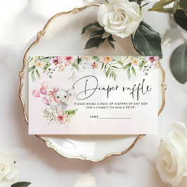 エレファントリトルピーナッツおむつラッフルチケット エンクロージャーカード