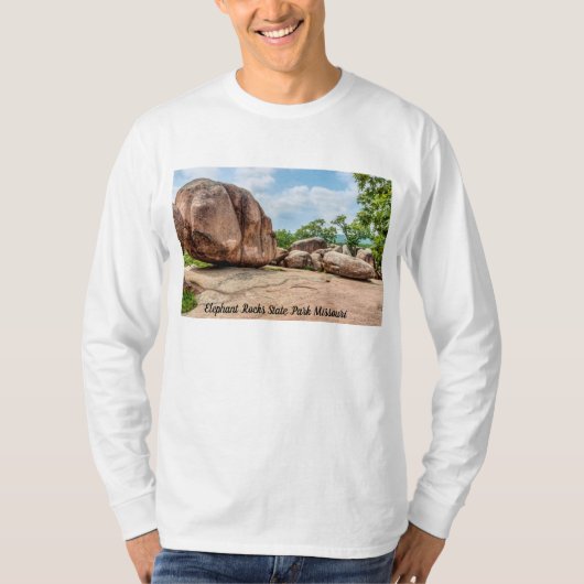 エレファントロック州パーク長袖シャツ Tシャツ (正面)