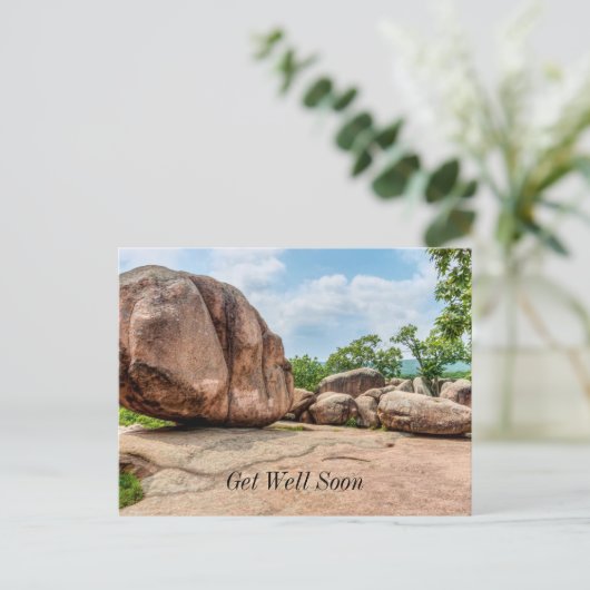 エレファントロック州パークGet Well Soonはがき ポストカード (スタンド正面)