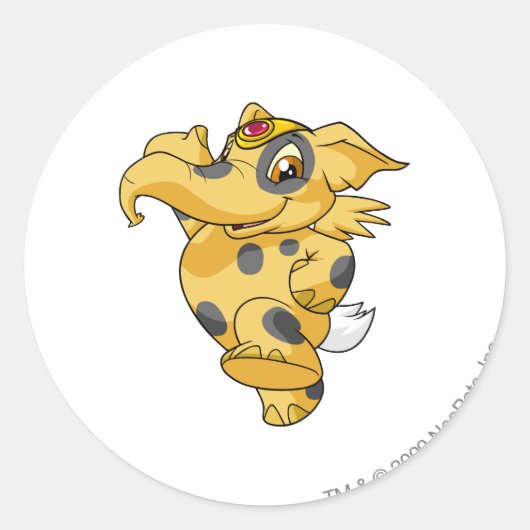 エレファント斑点 ラウンドシール (正面)