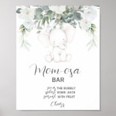 エレファント男女兼用モモモザバーサイン ポスター (正面)