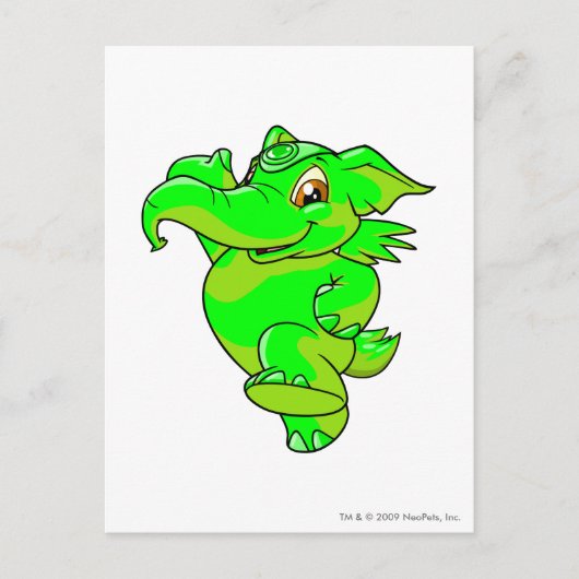 エレファント白熱［赤熱］光を放つ ポストカード (正面)