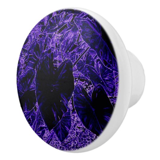 エレファント・イ葉ヤー・ズ（最深紫） セラミックノブ (右)