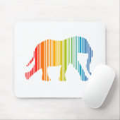 エレファント(カラーバーコード) マウスパッド (マウス)