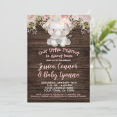 エレファント·ガール·ベイビー·シャワー 招待状 (スタンド正面)