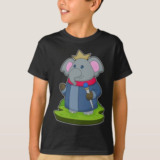 エレファント キング セプター クラウン Tシャツ (正面)