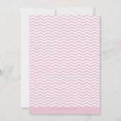 エレファント&バルーンかわいい誕生日パーティー招待状ピンク 招待状 (裏面)