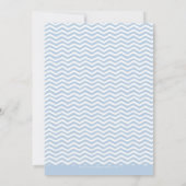 エレファント&バルーンかわいい誕生日パーティー招待状ブルー 招待状 (裏面)