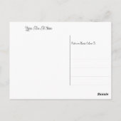 エレファント バレリーナ ダンス バースデー ポストカード (裏面)