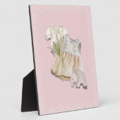 エレファント ピンクの Nursery の ボヘミア ベイビー ガール 服 フォトプラーク (側面)