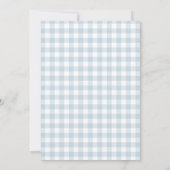 エレファント ブルー バルーン ボーイ ベイビー シャワー 招待状 (裏面)