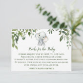 エレファント·ベビー·シャワーの本，ベビーの挿入カード エンクロージャーカード (スタンド正面)