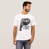 エレファント ロータス グレースの中の力 アートプリント Tシャツ (正面フル)