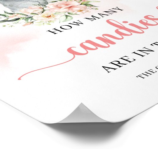 エレファントJarゲームのキャンディーの数 ポスター (角)