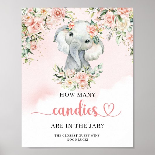 エレファントJarゲームのキャンディーの数 ポスター (正面)