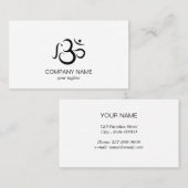 エレファントOMシンボルモダンキュートアニマル 名刺 (正面/裏面)