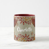 エレファ華美ント素朴カラーパーソナライズされたズ マグカップ (中央)