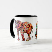 エレフアートカラフルトのコーヒーマグ マグカップ (正面左)