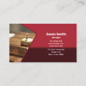 エレベホスピタリティとクラシック当社レッドホテル 名刺 (裏面)